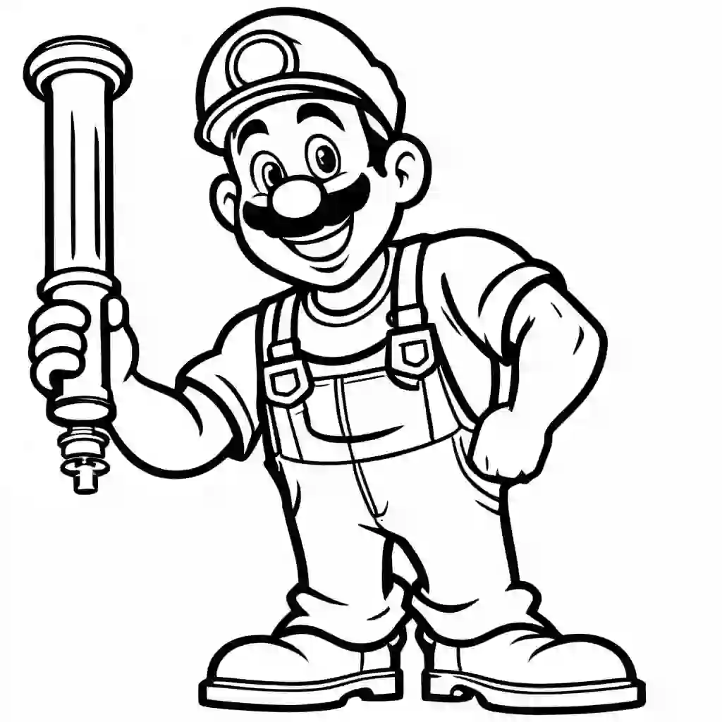 Plumber coloring pages